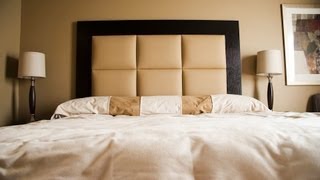 Watch more Interior Design Basics videos: http://www.howcast.com/videos/509527-Headboard-Ideas-for-QueenSize-Beds-Interior-