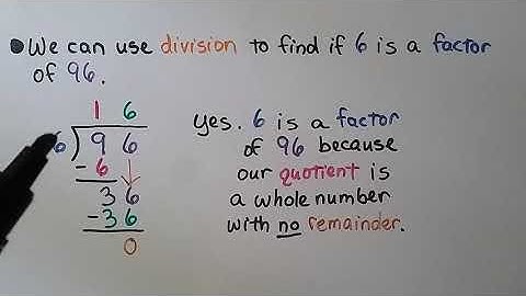 4th Grade Math 5.2, Factors and Divisibility
