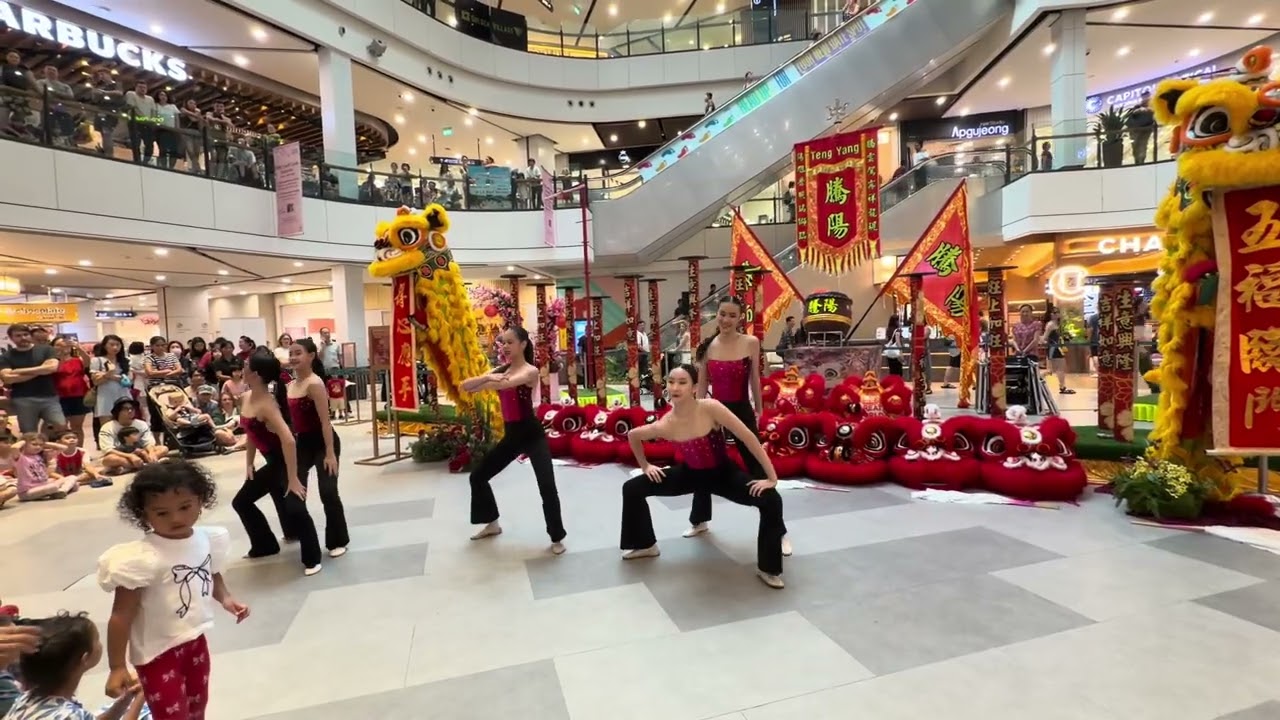 Bailey dance at Great World City Chinese new year 