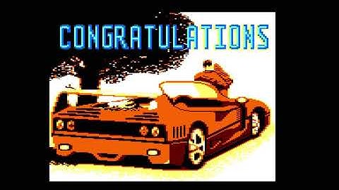 Turbo Out Run - Amstrad - CPC ending