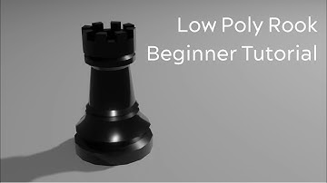 Low Poly Modelling Ep 3 - Rook Model Tutorial (Blender)
