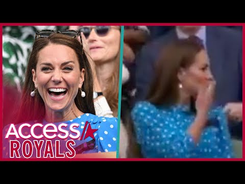 Kate Middleton Blows Kiss To Her Parents At Wimbledon