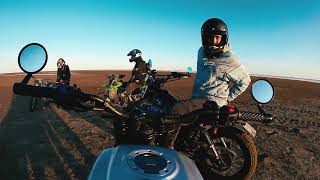 Scrambler по берегу озера