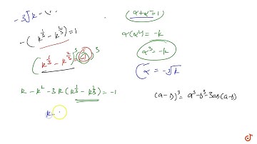 if one root of the equation `x^2-x-k=0` be square of the other, then k is equal to