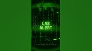 LAB ALERT   Retro CRT green screen glitch text animation