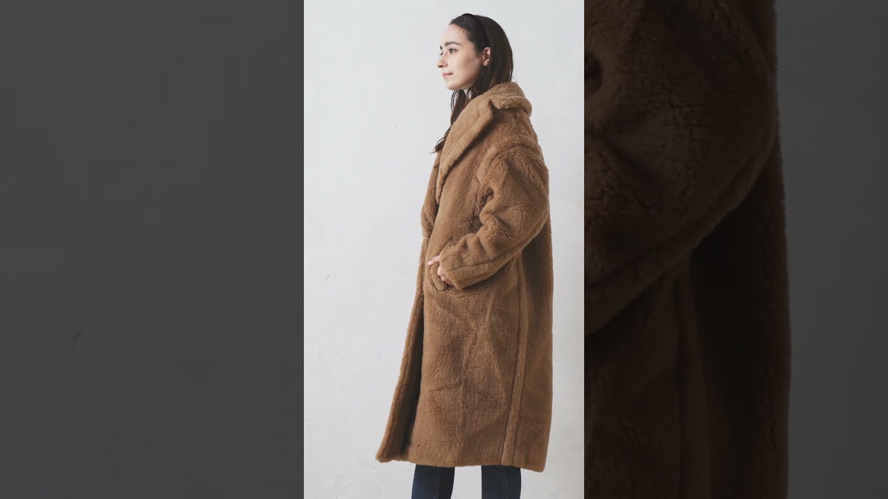マックスマーラ コート テディ Max Mara ブラウン レディース Max Mara