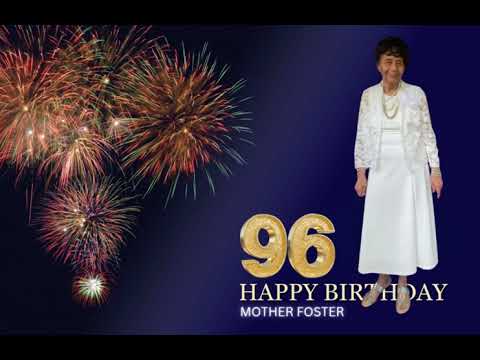 A Birthday Song Card for 96 Year Old Church Mother