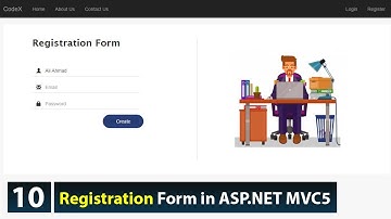 Design Registration Form in ASP.NET MVC5 using Entity Framework in Urdu/Hindi-Class 10