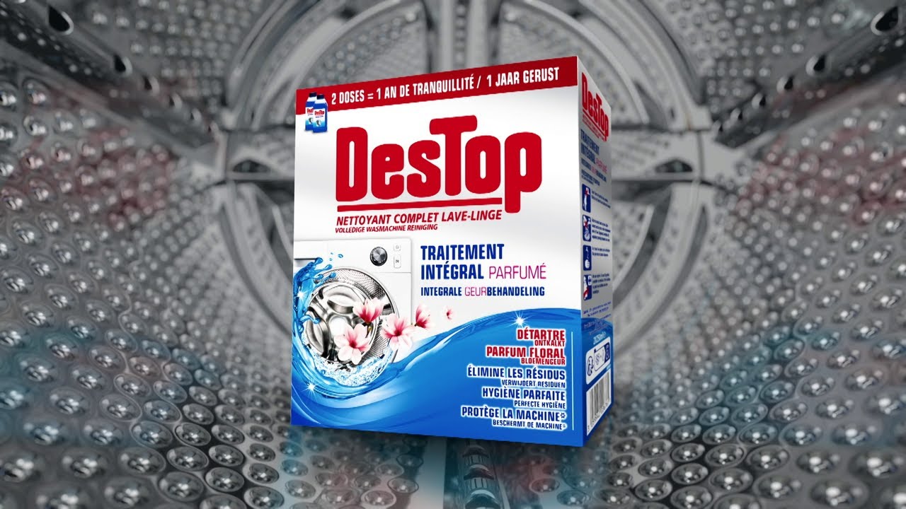 Destop Nettoyant Machine - Nettoyant Complet Lave-Linge au Parfum Frais 