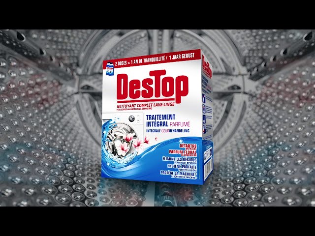 Destop Nettoyant Machine - Nettoyant Complet Lave-Linge au Parfum Frais 