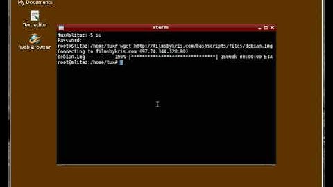 BASH Lesson install Debian (Linux) with out having to burn another CD