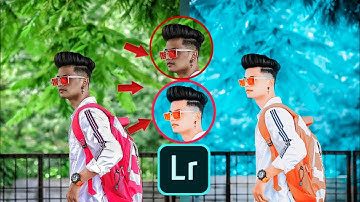Lightroom aqua and orange colour effect photo editing tutorial | Lightroom background colour change