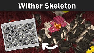 สอนสร้างฟาร์ม Wither Skeleton ใน Minecraft Bedrock Edition 1.20.15