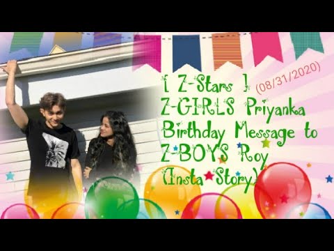 Z Stars Z Girls Priyanka Birthday Message To Z Boys Roy Insta Story V 152 Youtube