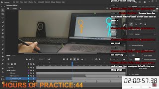 Practice animation and drawing: Live 39 (1,000 hours challenge)