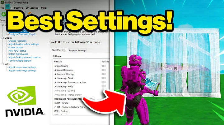 BEST NVIDIA Control Panel Settings for Fortnite (FPS BOOST & NO DELAY)