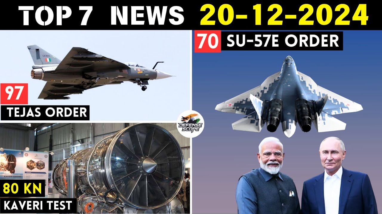 70 Su-57 Order with AL-51 Engine | 97 Tejas MK1A Deal | 80 Kn Kaveri ...