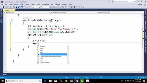 Console Application Number Series 6,27,128...... with C#