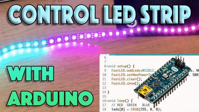 Control six separate RGB LED strips with a single Arduino Nano