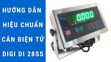 DIGI DI 28SS | Hướng dẫn hiệu chuẩn đầu cân điện tử DI28SS chi tiết nhất