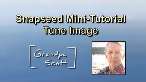 Snapseed Mini Tutorial - Tune Image Tool