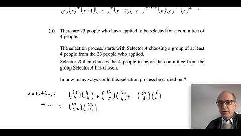 The solution to 2018 NSW HSC Extension 1 Question 14 part b ii