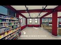 Simple creative supermarket interior design 3d visualization in waas building