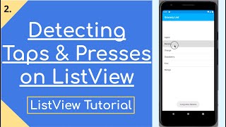 2. ListViews: Detect taps and long presses screenshot 5