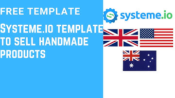 Systeme.io template to sell handmade products