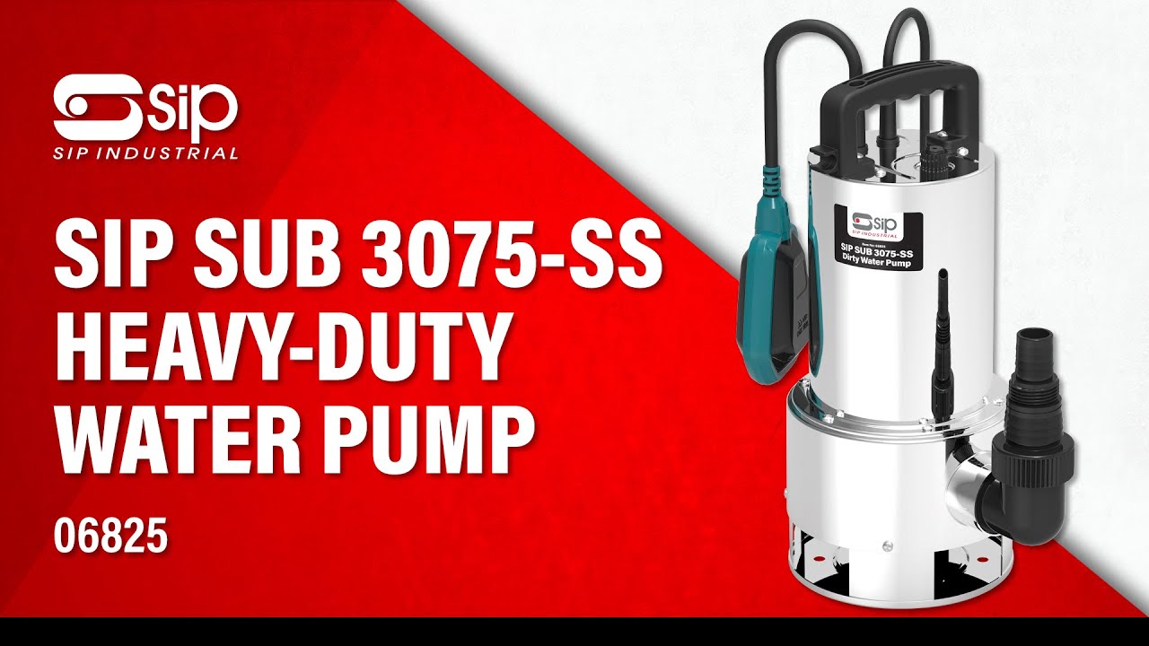 SIP 06825 3075SS Submersible Dirty Water Pump YouTube