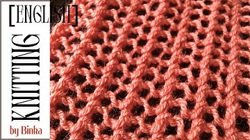 [English] The easiest one-row repeat pattern. Reversible knitting pattern. #knitting   #stitch