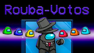 Virei o ROUBA-VOTOS e FIQUEI INVENCÍVEL na VOTAÇÃO no AMONG US MODS!