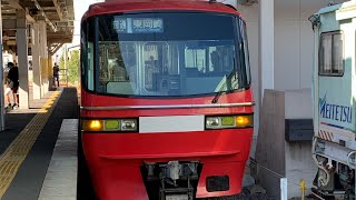 【名鉄1800系1805F】土休日1190レ普通東岡崎行き 所定3R→代走1800系 2両 金山到着シーン