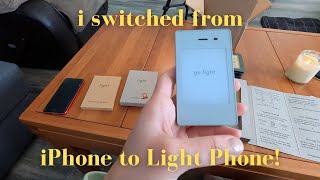 I Switched From iPhone to Light Phone (dumb phone)! [VLOG]