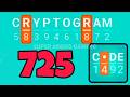 CRYPTOGRAM 725