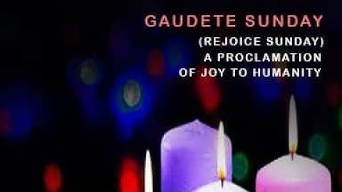 3RD SUNDAY OF ADVENT     12/12/2021