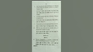 Quest to be checked before exams/Macro economics 1/G107/Ccs University/Previous years Papers 🎓