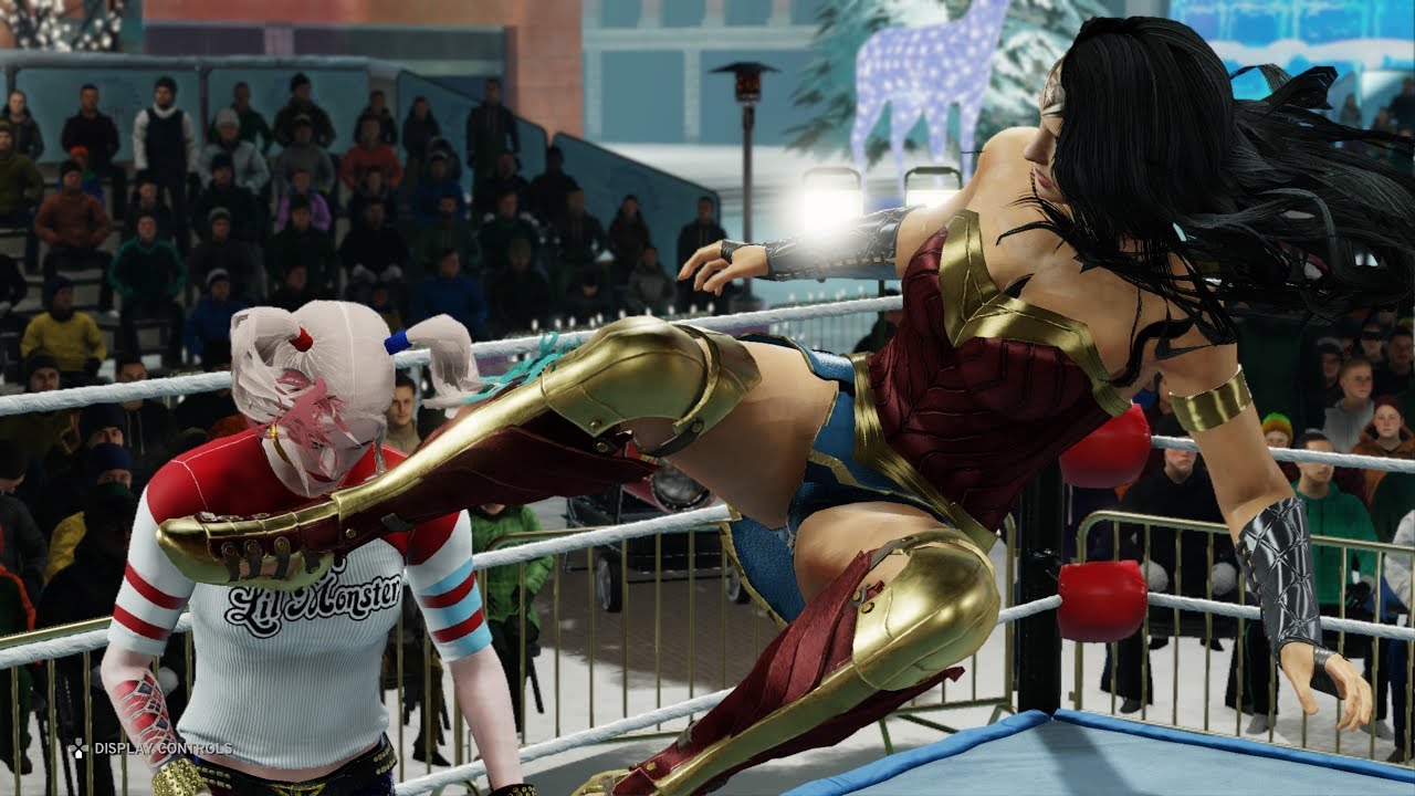 WWE 2K20 - Harley Quinn vs. Wonder Woman 😍