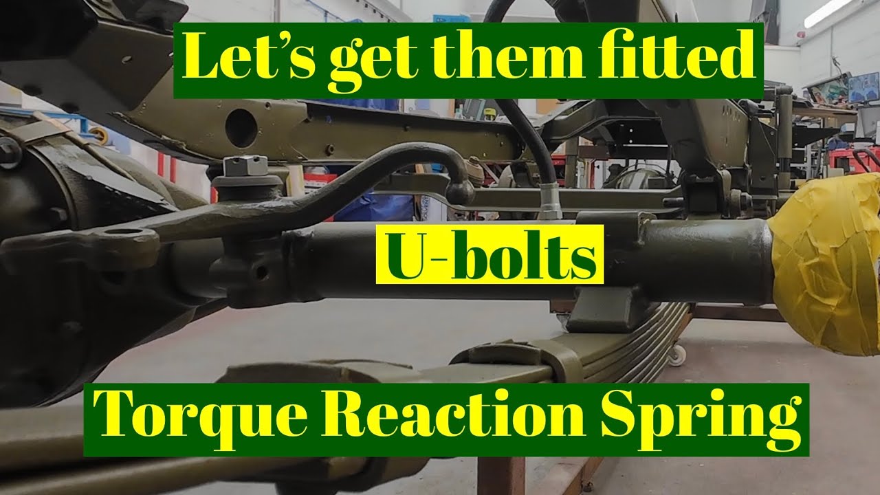 Fitting U-bolts onto front axle Willys MB