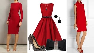 VESTIDOS FORMALES ROJO 💞LOOKS CON ROJO FALMAL💖OUTFITS WITH RED FASHION DRESSES 2022 YouTube