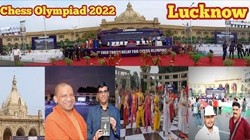 Vlog 1st Ever Torch Relay Chess Olympiad in Lucknow 2022. विधानसभा। CM #yogi Adityanath. #anmolzone