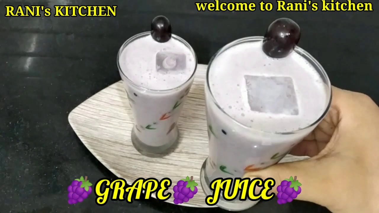 Summer cool drink tasty 🍇 grape 🍇juice ll angoor ka ras recipe in ...