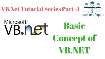 VB Net Tutorial Series Part-1 Basic Concept of VB.NET
