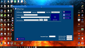 Pizza shop management system c#