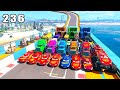 GTA V Mods Stunt Car Racing Challenge 🚙 By SPIDER-MAN With Amazing Super Cars monster trucks ep 236