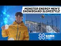 Monster energy mens snowboard slopestyle full competition  x games aspen 2024