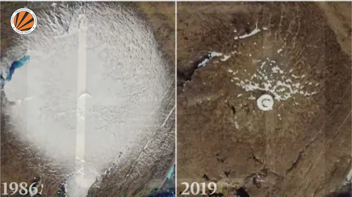 Glaciers melting over Time  ​ ⁨