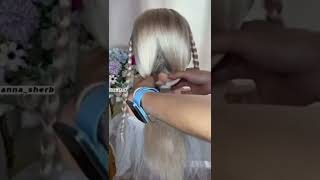 На длинные и средние волосы самой себе #shorts #hairstyle #прически #лайфхаки