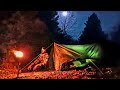 Solo camping deep in the allegheny national forest  bushcraft waterfall foraging