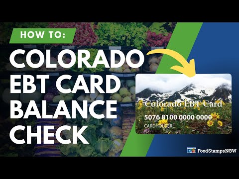 Colorado Ebt Balance Check Instructions
